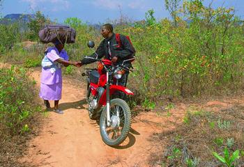 Rider in Gambia