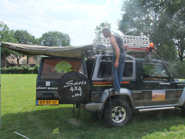 Foxwing van rechterzijde bezien